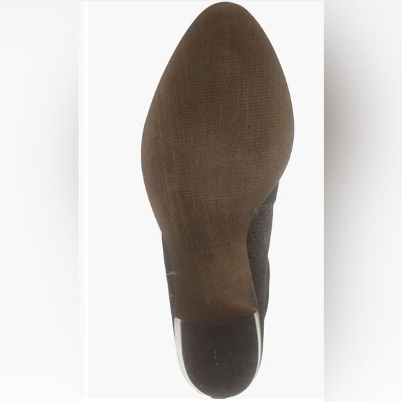 CHOCOLAT BLU Black Suede Ankle Boots Bootie back zipper 36 6 Nubuck Leather NEW - Picture 5 of 16